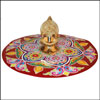 Rangoli Sticker with Kamakshi Brass Diya - Click here to View more details about this Product